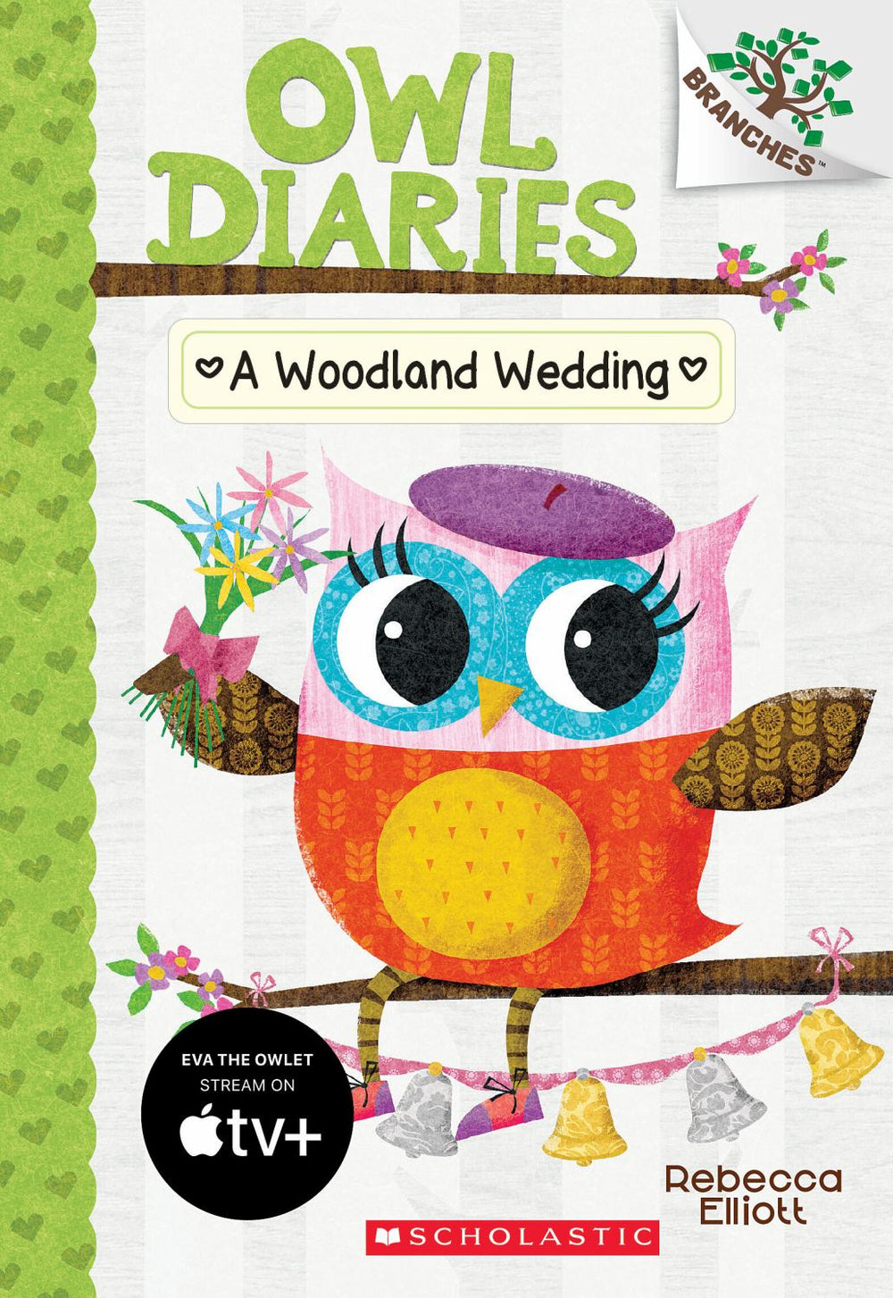 Owl Diaries Woodland Wedding book by Rebecca Elliott with colorful owl character