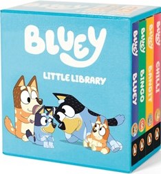 Bluey: 4-Piece Little Library Board Book Set boxed collection featuring characters from the animated series