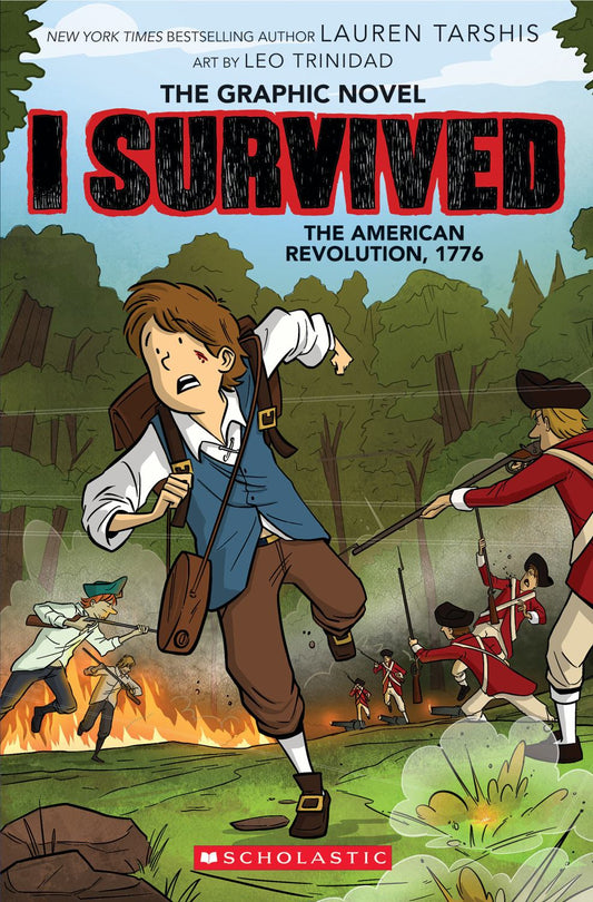I Survived the American Revolution 1776 graphic novel book cover with illustrated colonial soldier