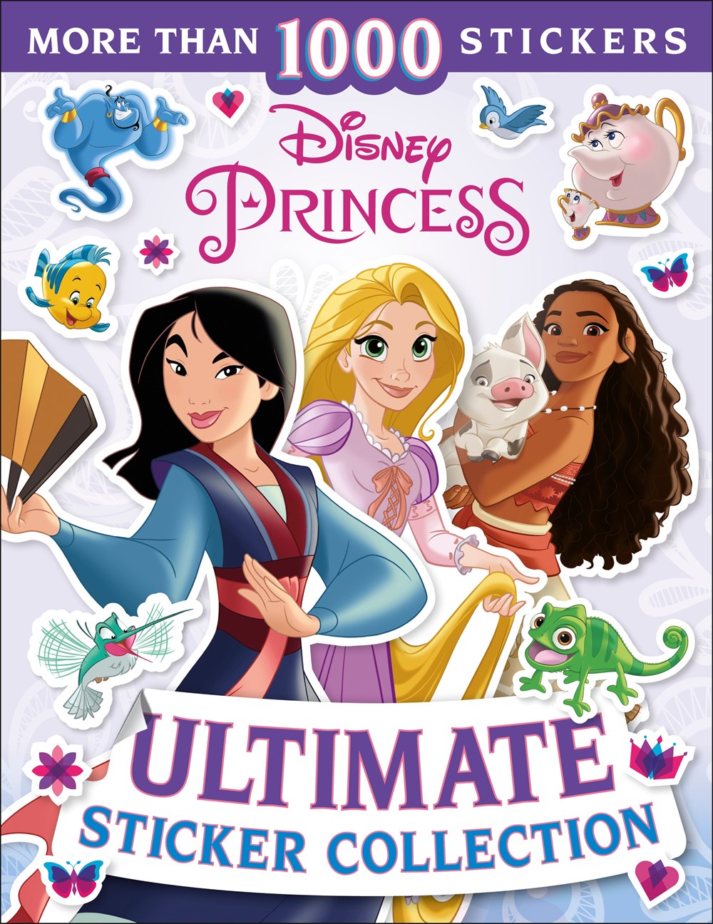 MORE THAN 1000 STICKERS Disney Princess ULTIMATE STICKER COLLECTION featuring Mulan, Rapunzel, Moana, and Disney character stickers