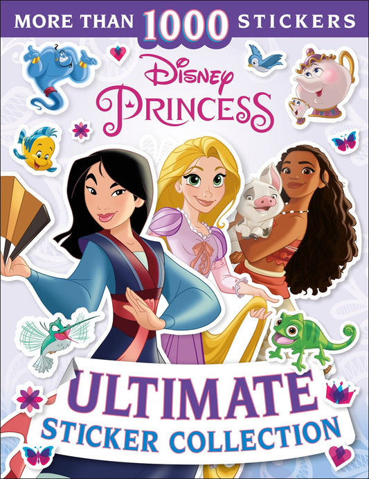 MORE THAN 1000 STICKERS Disney Princess ULTIMATE STICKER COLLECTION featuring Mulan, Rapunzel, Moana, and Disney character stickers