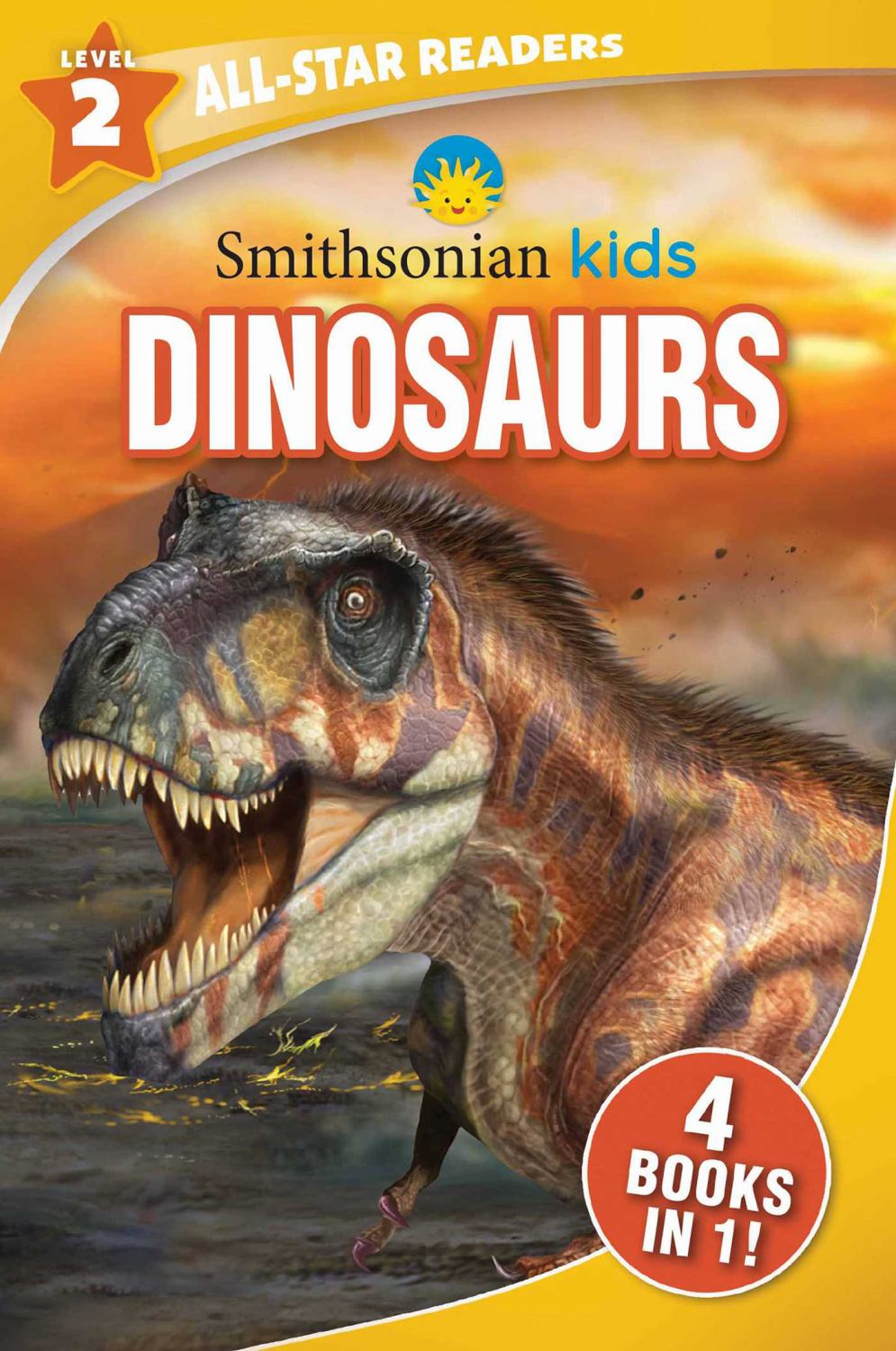 Smithsonian Kids Dinosaurs Level 2 All-Star Readers book with dinosaur illustration