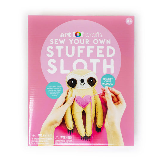 Art 101 DIY Sloth Sewing Kit - Create Your Own Stuffed Animal