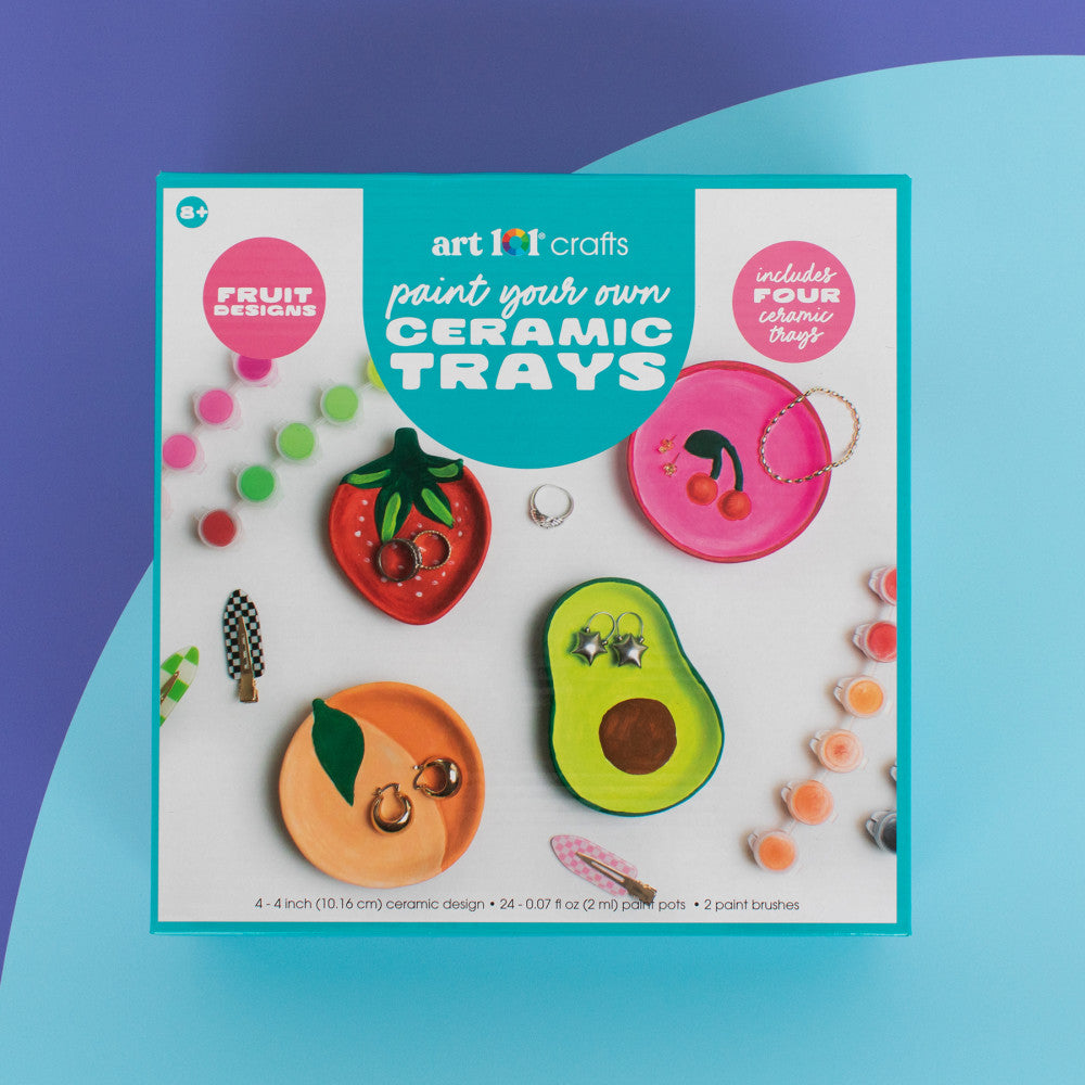 Art 101 DIY Ceramic Fruit Tray Painting Kit - Multicolor