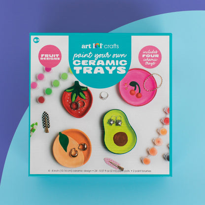 Art 101 DIY Ceramic Fruit Tray Painting Kit - Multicolor