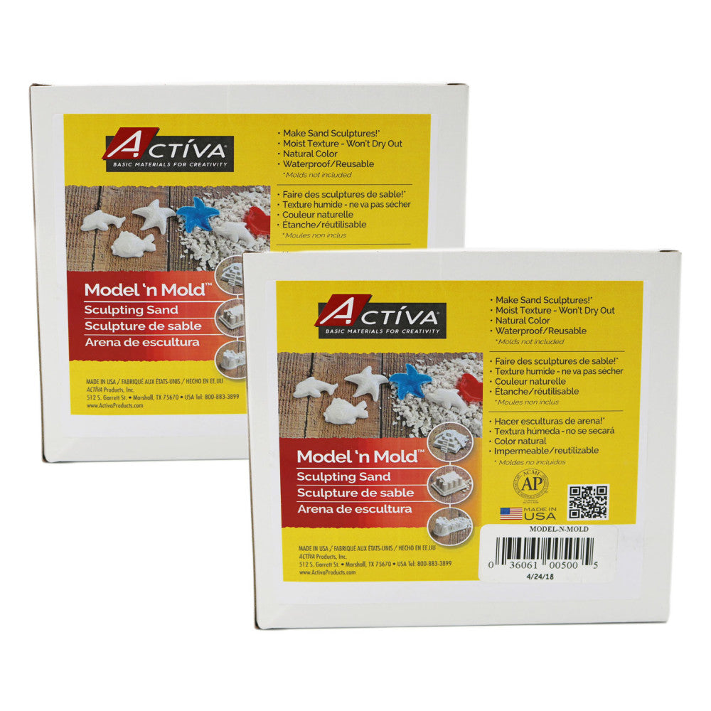 ACTÍVA - Model 'n Mold Sculpting Sensory Sand - Dual Pack