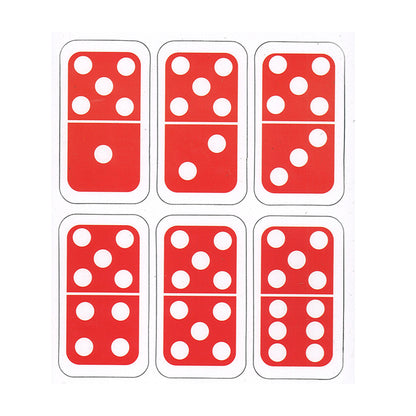 Ashley Productions Die-Cut Magnetic Dominoes - Colorful Educational Set