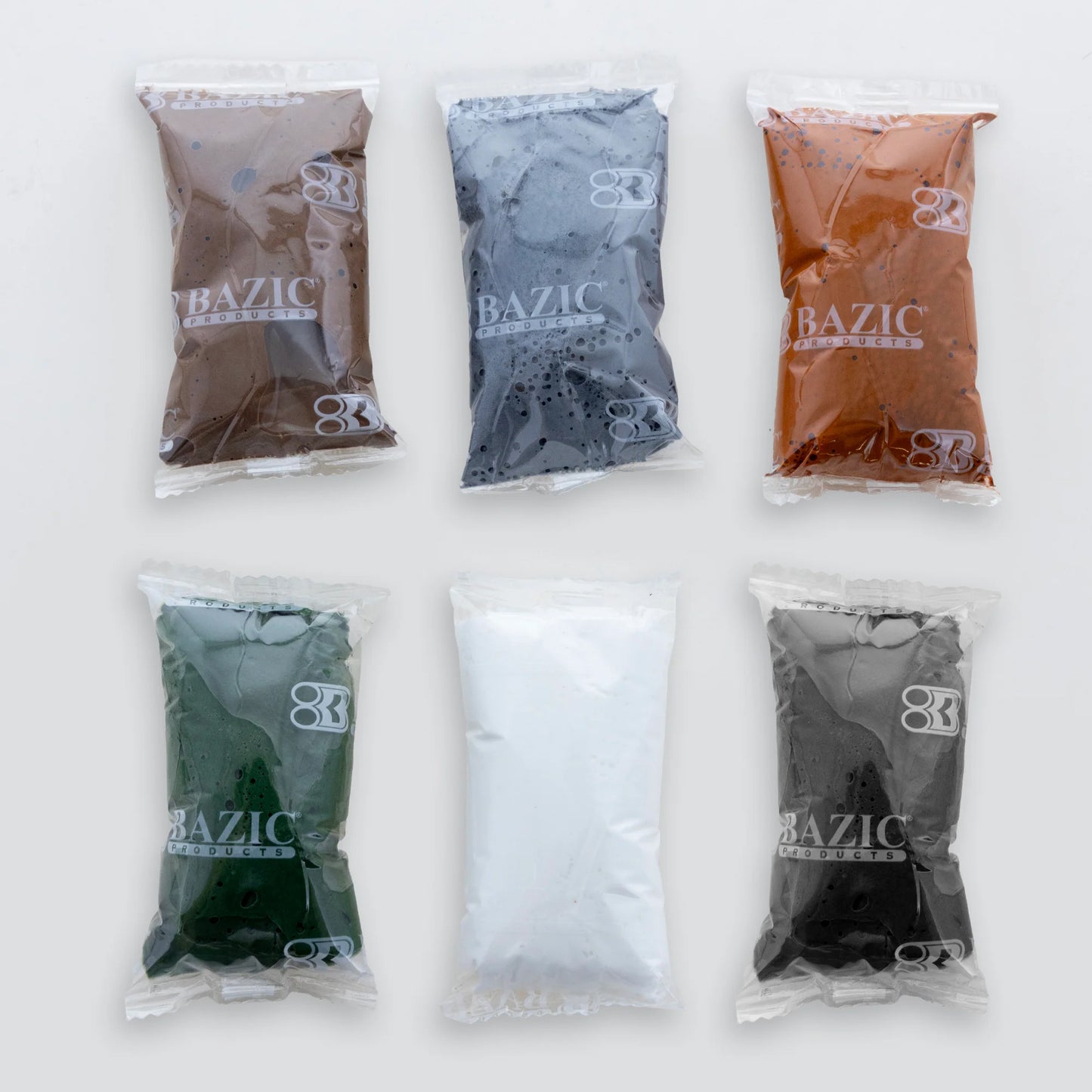 BAZIC Natural Earth Tones Air Dry Modeling Clay Set - 0.5 oz, 24 Packs