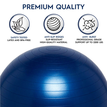 Bouncyband® Balance Ball, 55cm – Blue: Enhance Focus & Fitness!