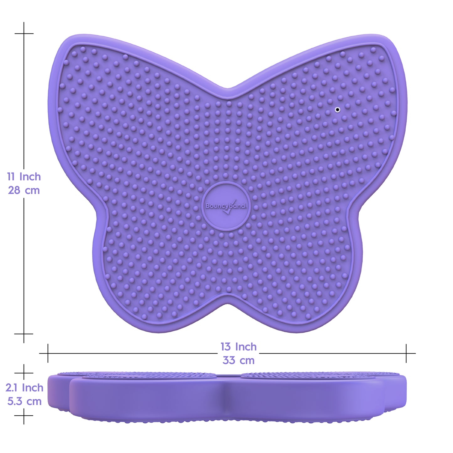 Bouncyband® Wiggle Seat Sensory Cushion, Purple Butterfly
