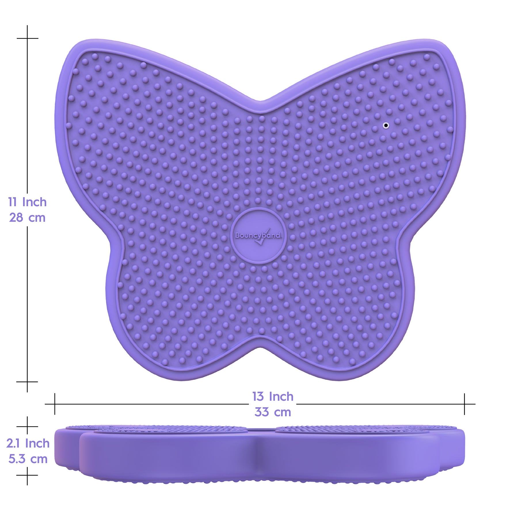 Bouncyband® Wiggle Seat Sensory Cushion, Purple Butterfly