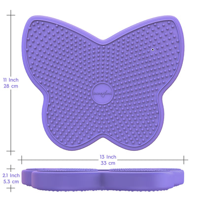 Bouncyband® Wiggle Seat Sensory Cushion, Purple Butterfly