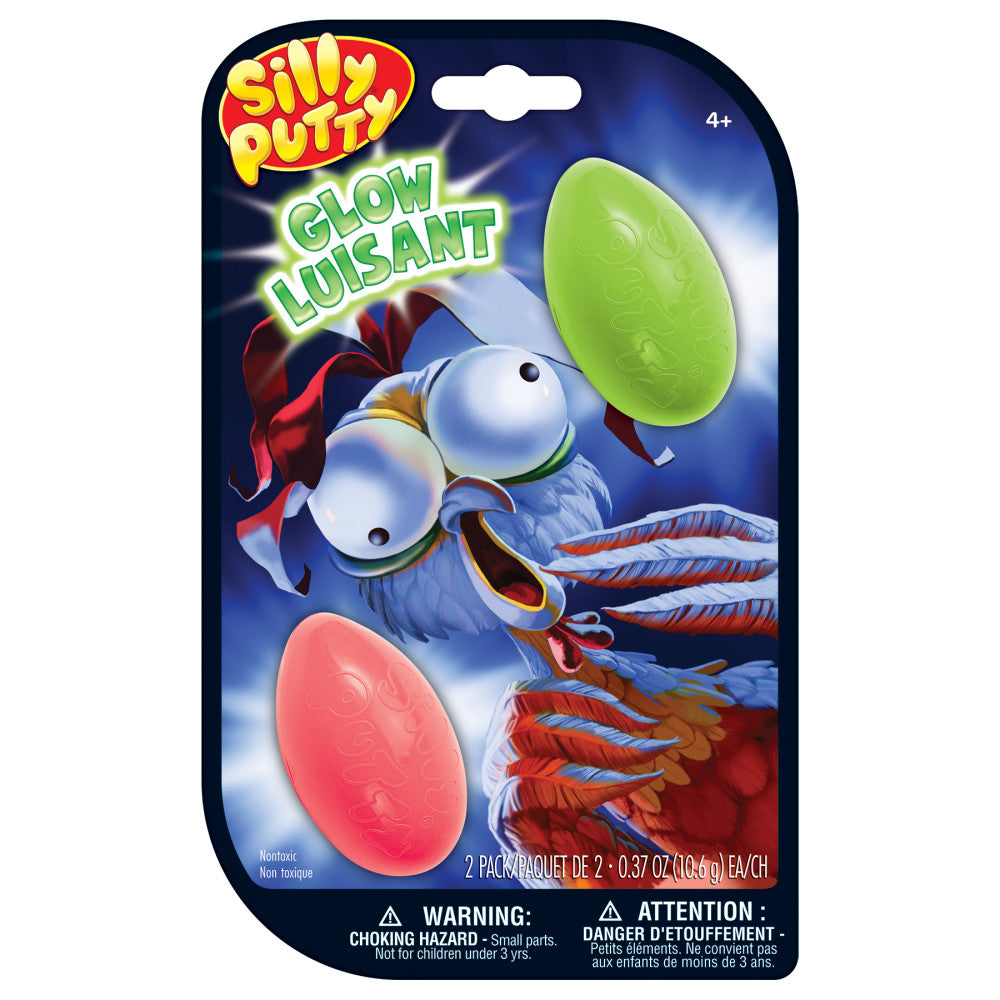Crayola Silly Putty Glow Assorted Eggs - 8-Pack