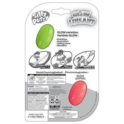 Crayola Silly Putty Glow Assorted Eggs - 8-Pack