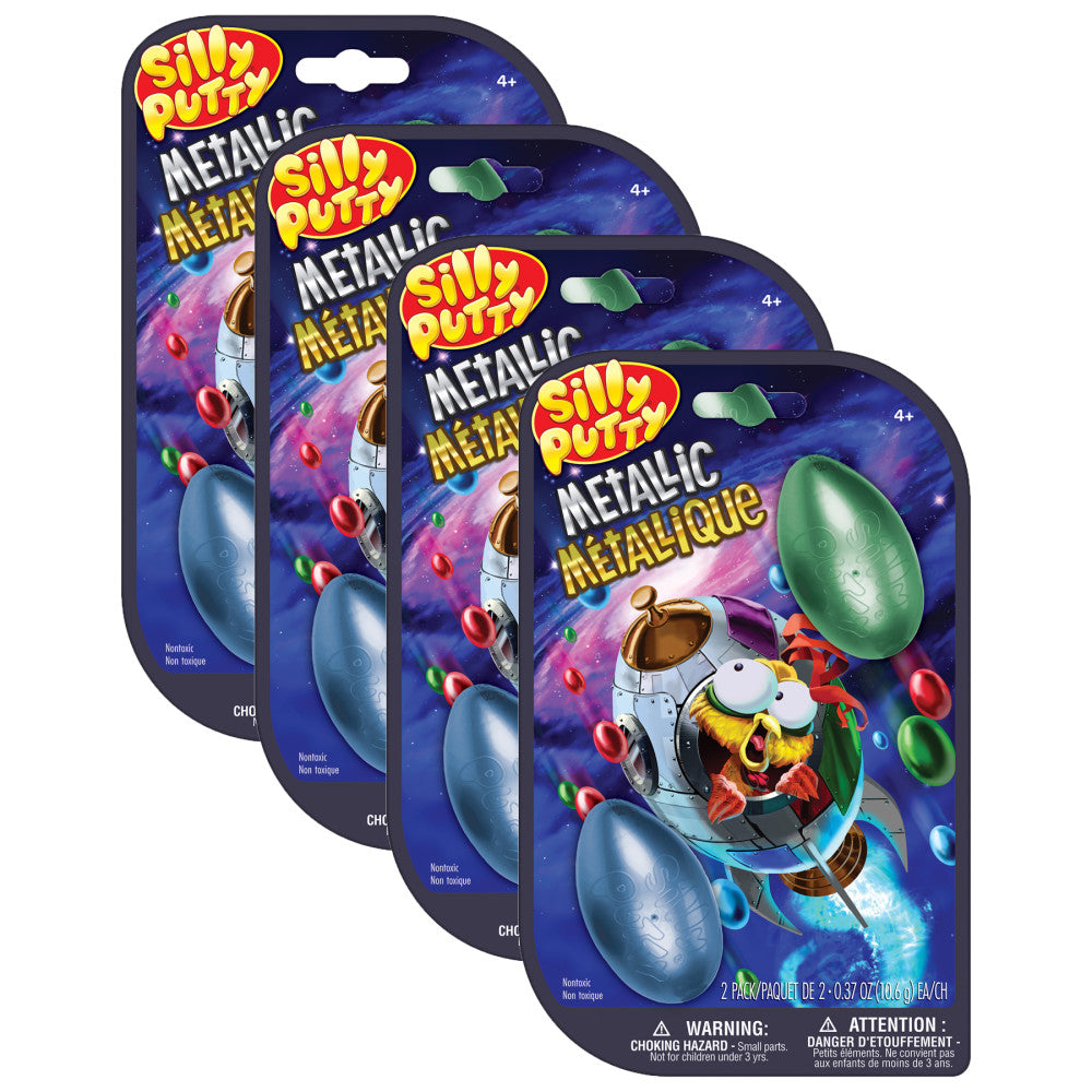 Crayola Silly Putty Metallic Eggs - Assorted Colors, 8 Pack