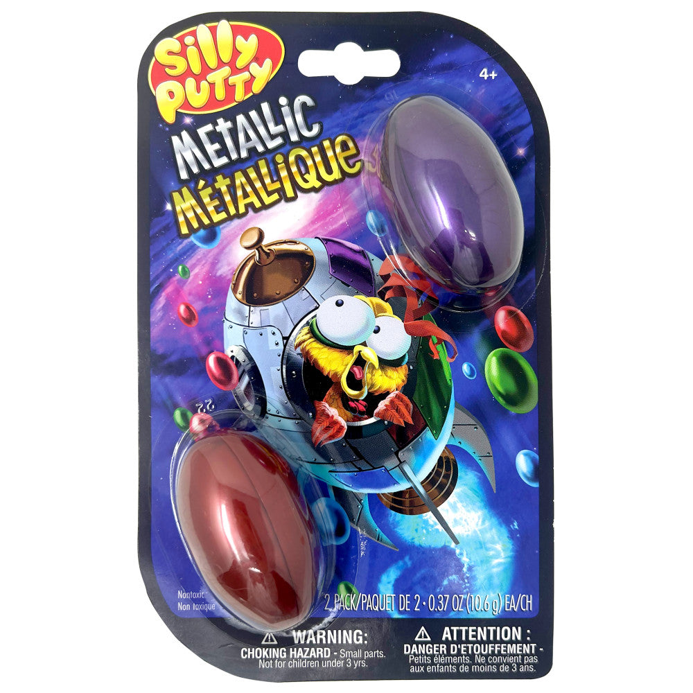 Crayola Silly Putty Metallic Eggs - Assorted Colors, 8 Pack