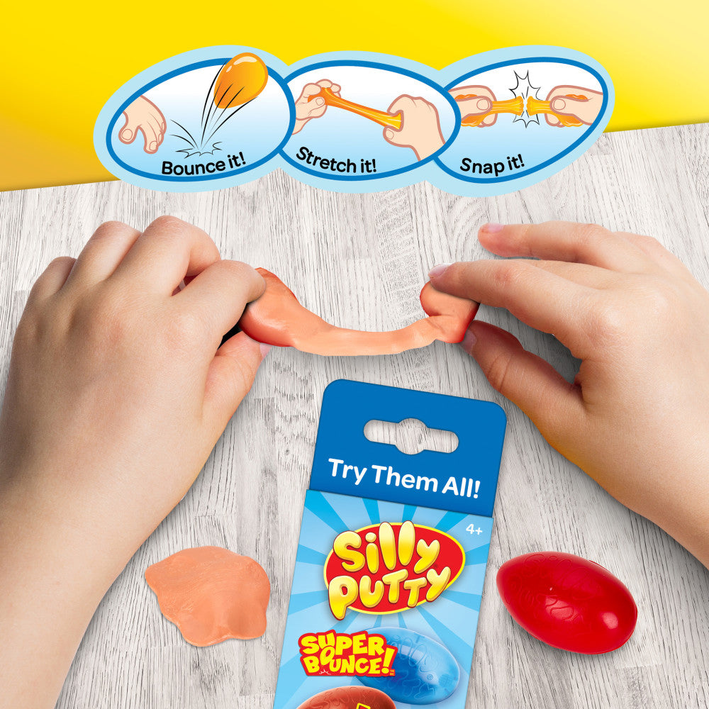 Crayola Silly Putty Variety Pack - Superbounce, Lava, Superbright, Metallic - 16 Eggs