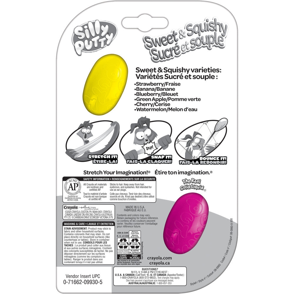 Crayola Silly Putty Sweet & Squishy Scented Egg Duo - 8 Pack
