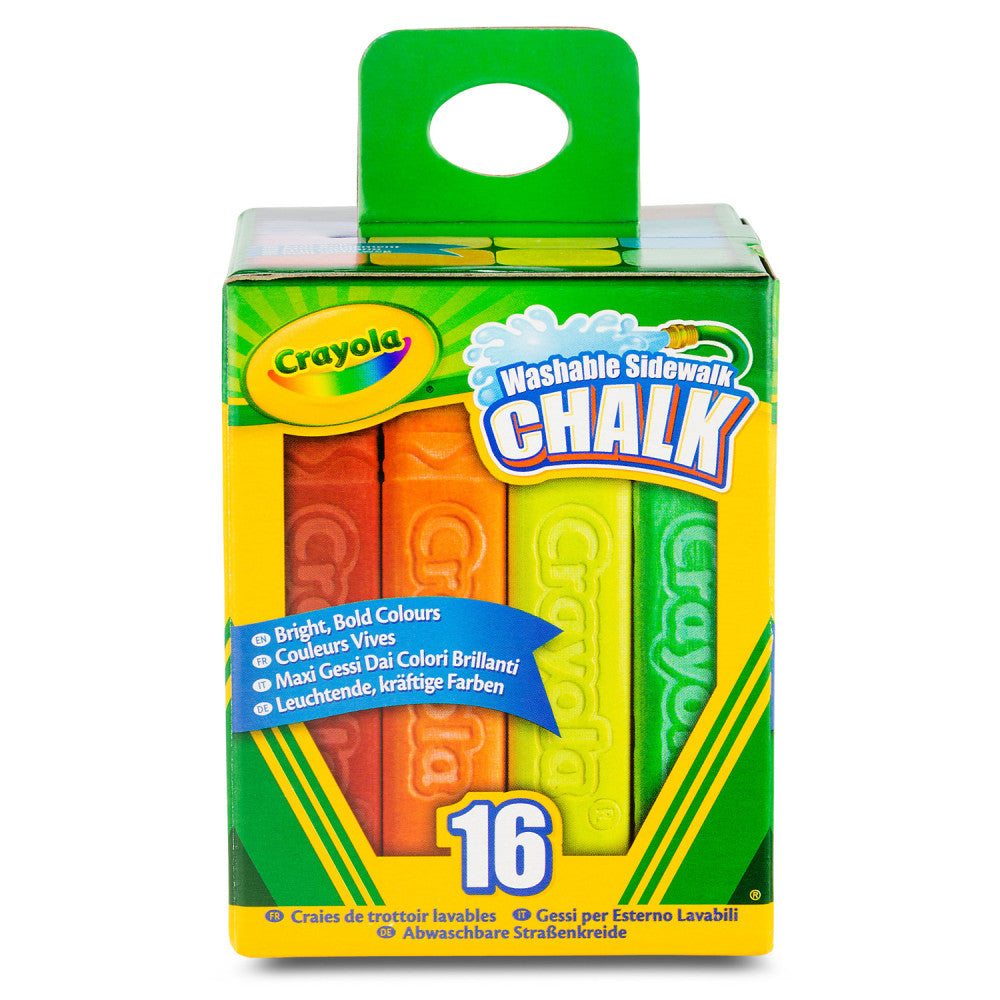 Crayola Colorful Carnival 16-Stick Sidewalk Chalk - Assorted Colors, 96 Total