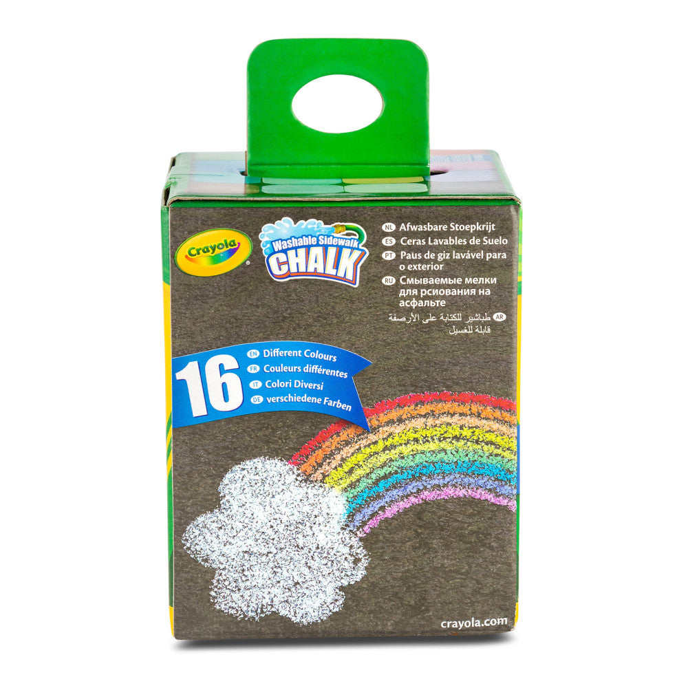 Crayola Colorful Carnival 16-Stick Sidewalk Chalk - Assorted Colors, 96 Total