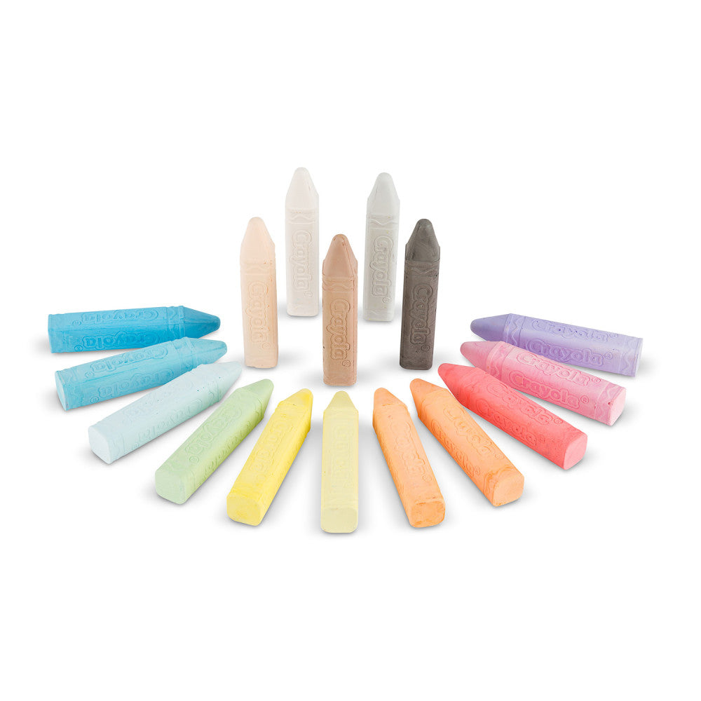 Crayola Colorful Carnival 16-Stick Sidewalk Chalk - Assorted Colors, 96 Total