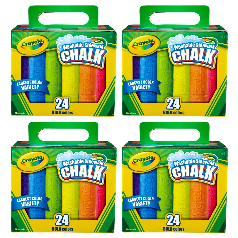 Crayola Outdoor Washable Sidewalk Chalk - 96 Vibrant Colors