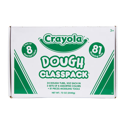 Crayola Classpack Dough & Clay Tools - 24 Tubs Assorted Colors