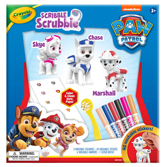 Crayola Scribble Scrubbie Paw Patrol Deluxe Art Kit - 3 Pets Set