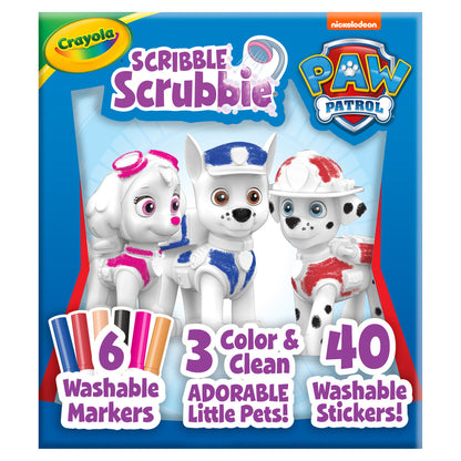 Crayola Scribble Scrubbie Paw Patrol Deluxe Art Kit - 3 Pets Set