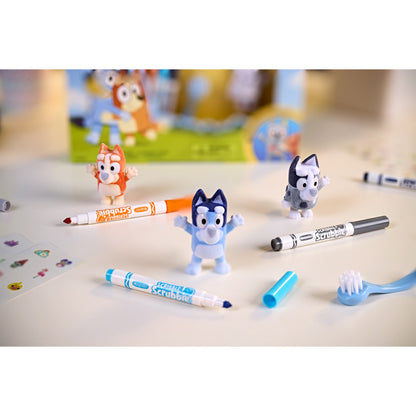 Crayola Scribble Scrubbie Bluey Deluxe - 3 Character Craft Set