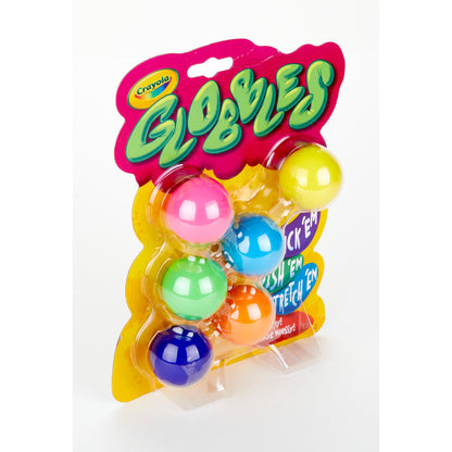 Crayola Globbles Fidget Toy - Colorful Squish & Stick Balls, Pack of 6