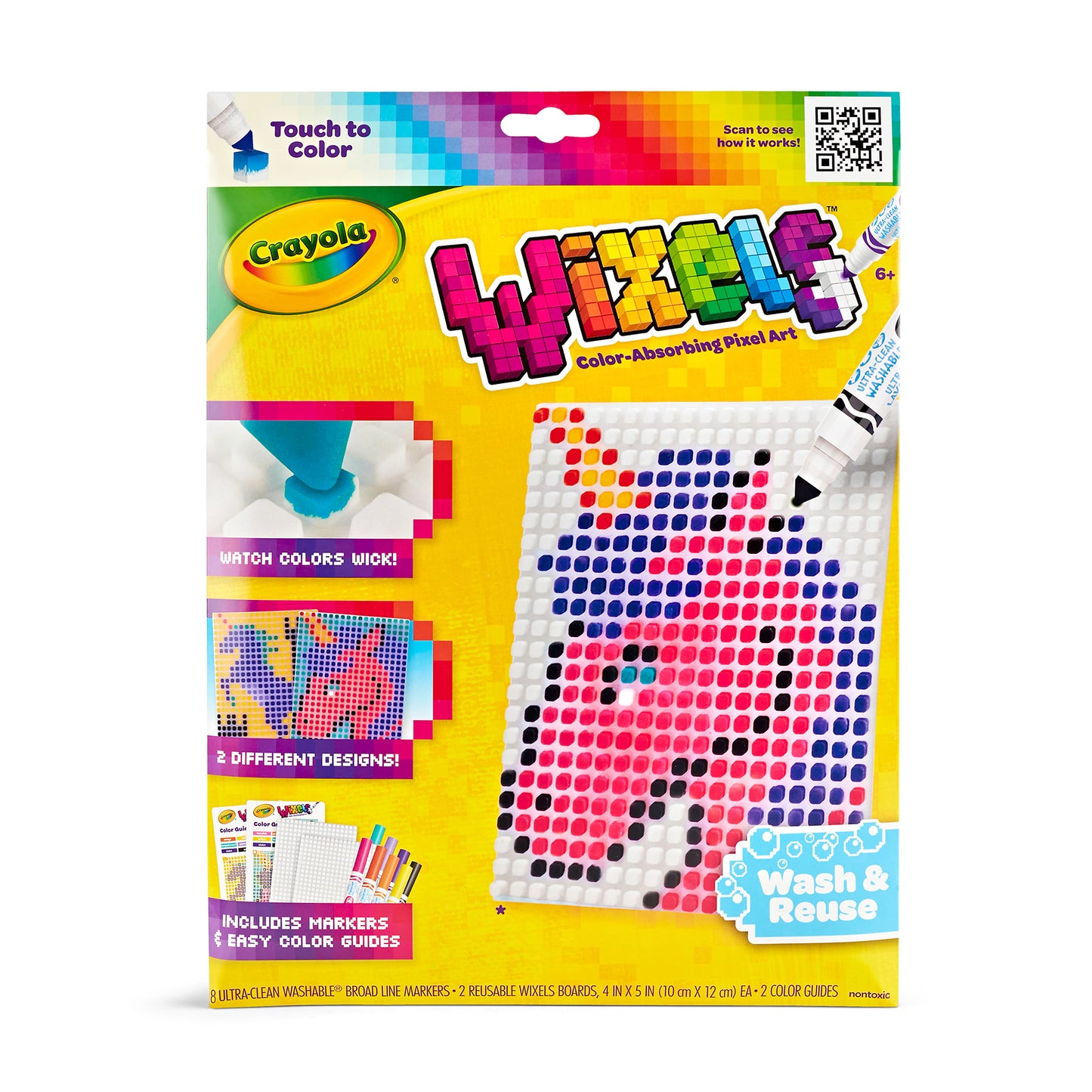 Crayola Wixels Unicorn Pixel Art Kit with Markers