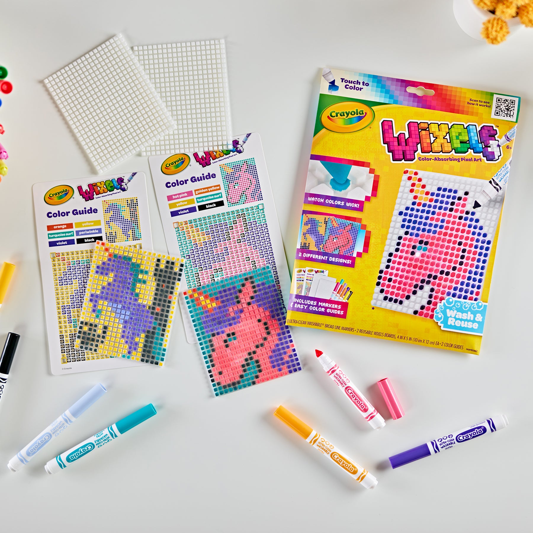 Crayola Wixels Unicorn Pixel Art Kit with Markers