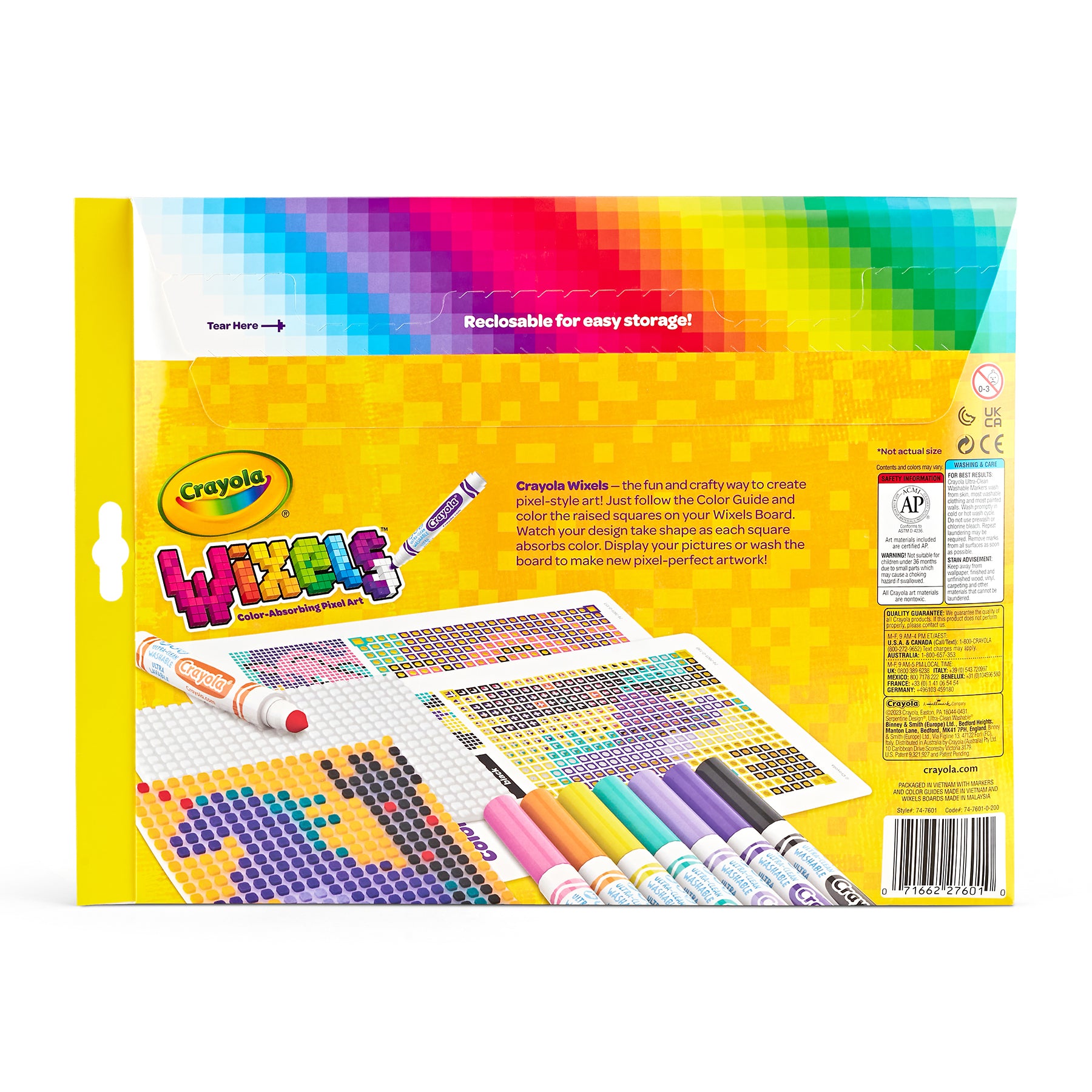 Crayola Wixels Unicorn Pixel Art Kit with Markers