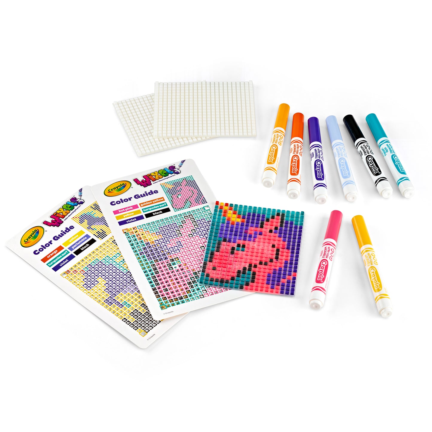 Crayola Wixels Unicorn Pixel Art Kit with Markers