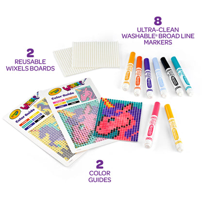 Crayola Wixels Unicorn Pixel Art Kit with Markers
