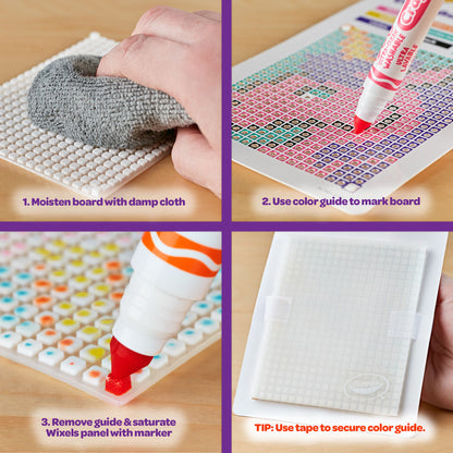 Crayola Wixels Unicorn Pixel Art Kit with Markers
