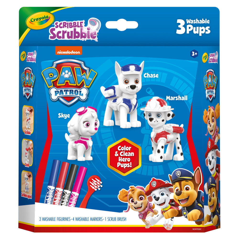 Crayola Scribble Scrubbie Paw Patrol Toy Set - 3 Count
