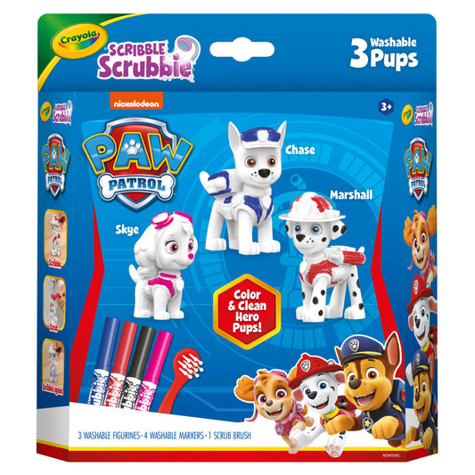 Crayola Scribble Scrubbie Paw Patrol Toy Set - 3 Count