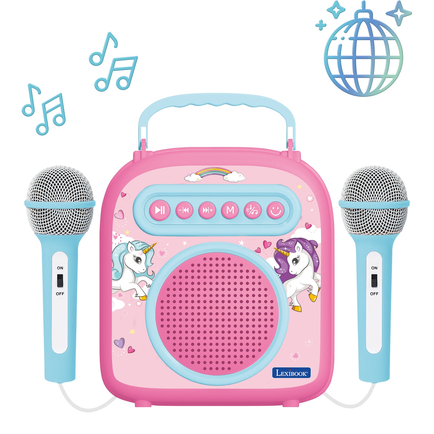 LEXIBOOK Unicorn Bluetooth speaker with microphones