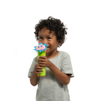 Calm Caterpillar Bloomie: Dual-Sided Flower & Candle Breathing Toy