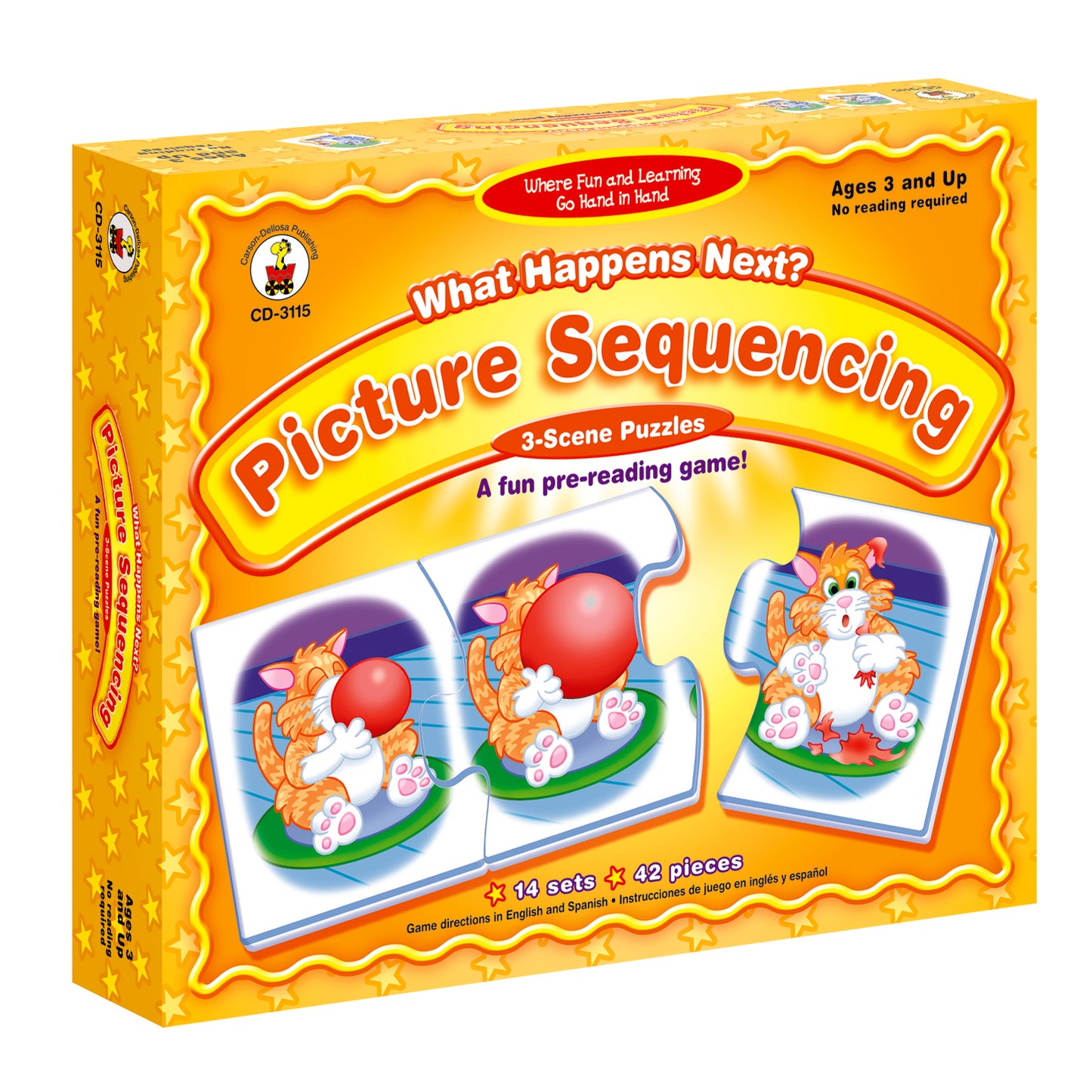 Carson Dellosa Education - What Happens Next? Picture Sequencing Game, Grade PK-K, Pack of 2