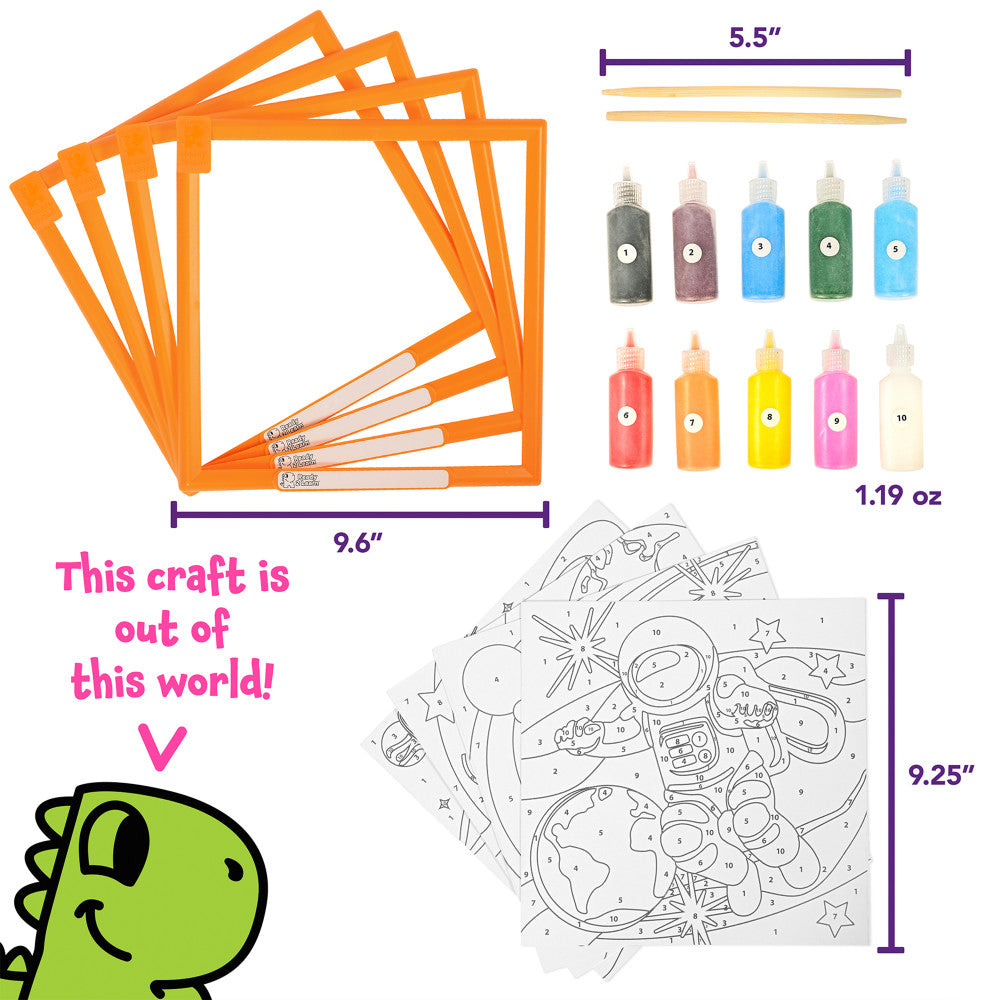 READY 2 LEARN Cosmic Sand Art Kit - Space Scenes Creation Set