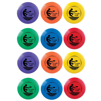 Champion Sports Competition 95 Gram Plastic Disc Set, Assorted Colors, 12-Pack