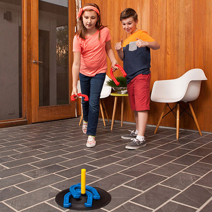 Champion Sports Indoor-Outdoor Rubber Horseshoe Game Set