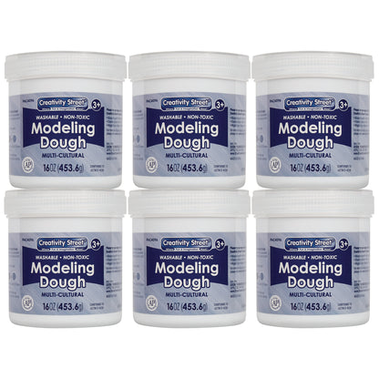 Creativity Street® Modeling Dough, 6 Multi-Cultural Assortment, 1 lb. Per Color, 6 Pieces