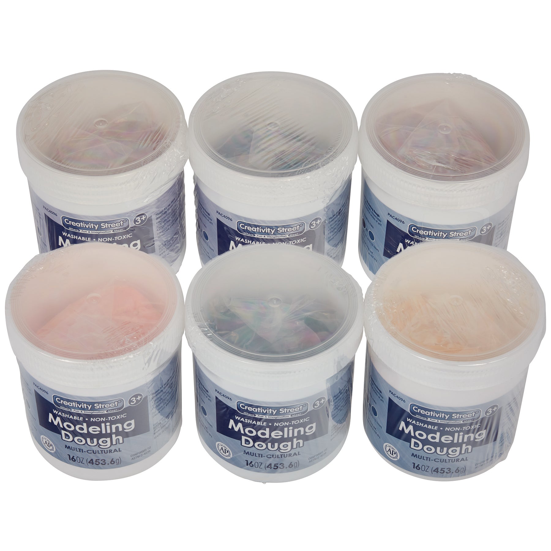 Creativity Street® Modeling Dough, 6 Multi-Cultural Assortment, 1 lb. Per Color, 6 Pieces