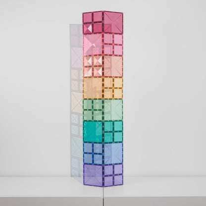 Connetix Pastel Magnetic Tiles 40-Piece Square Pack - Creative Play Set