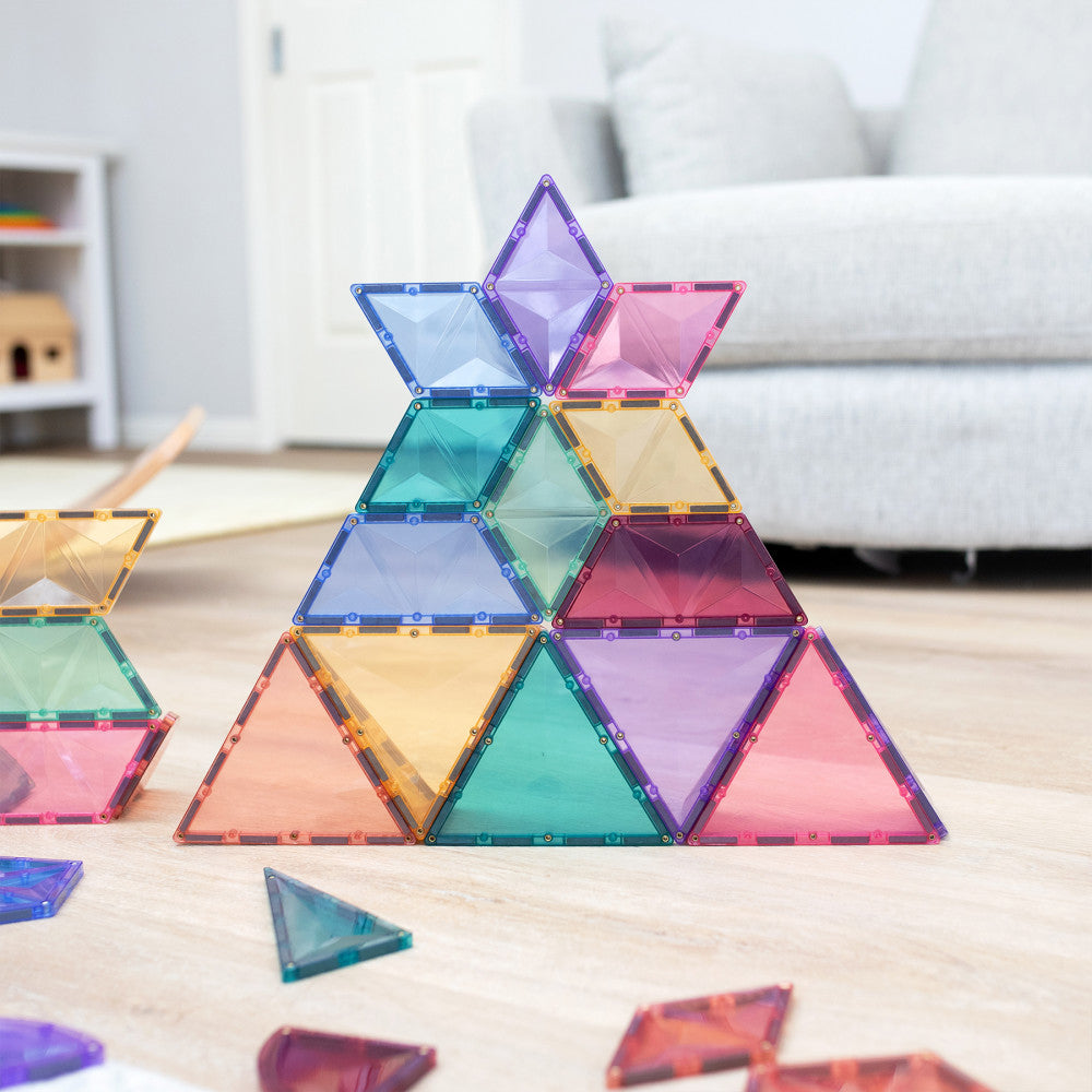 Connetix Pastel Shape Magnetic Tiles Expansion Set - 48 Pieces