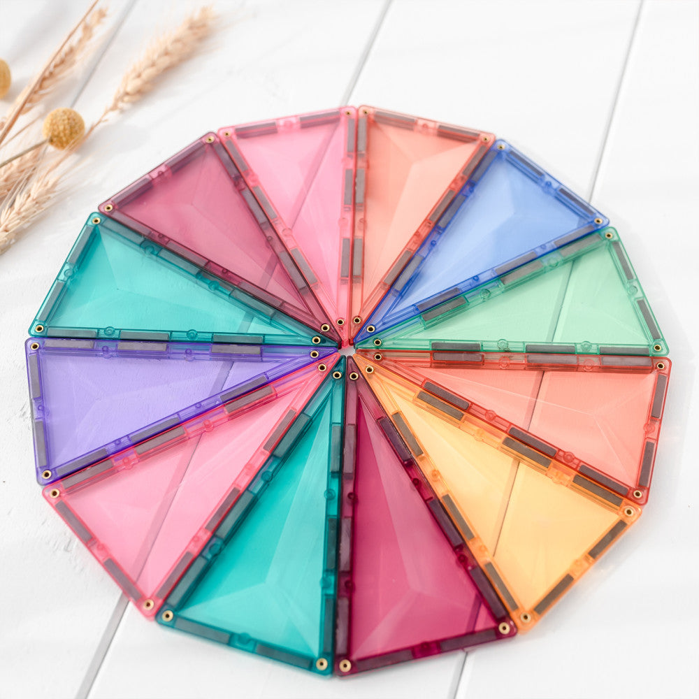 Connetix Pastel Mega Pack Magnetic Tiles, 202-Piece Set